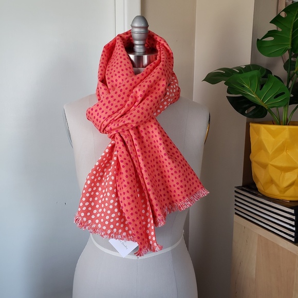 Kera Bradley Accessories - Polka Dot Reversible Scarf NEW!